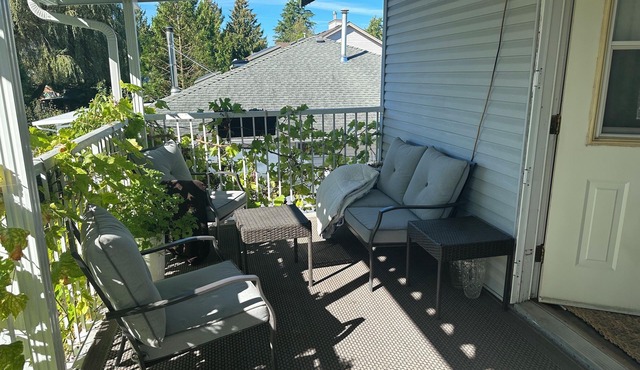 Charming 3 bedroom family home with 2 patios. 10mim to YXX, EV charging, laundry