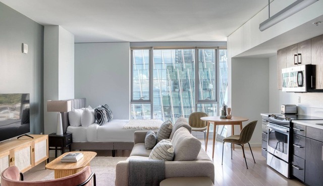 Hip Pioneer Square Studio w/Lounge & Gym, nr Bay, by Blueground