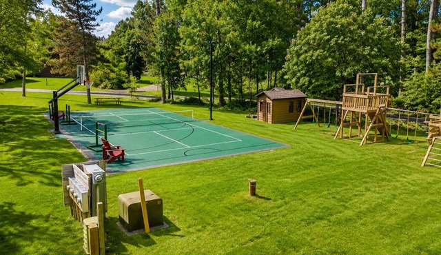 Lakefront Home on the Whitefish Chain - Outdoor Pool, Pickleball Courts and More