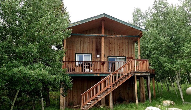 Large Rustic Cabin in the Snowy Range Mountains of Wyoming in Centennial