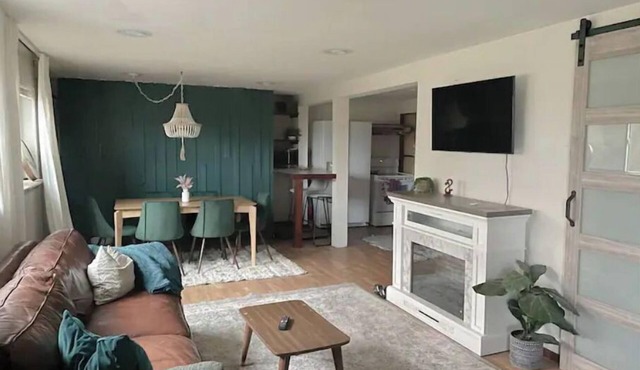 Large, walkable, two bedroom, ground floor apartment