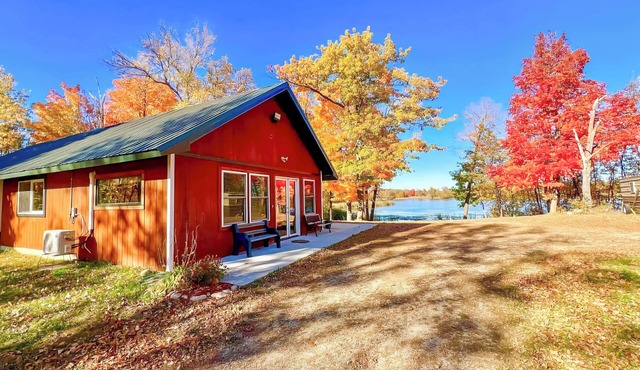 Long Lake Cabin on 7 acres w/Fire Pit & More!