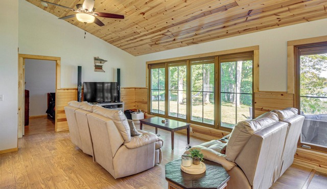 Long Lake Cabin on 7 Acres w/Fire Pit & More!