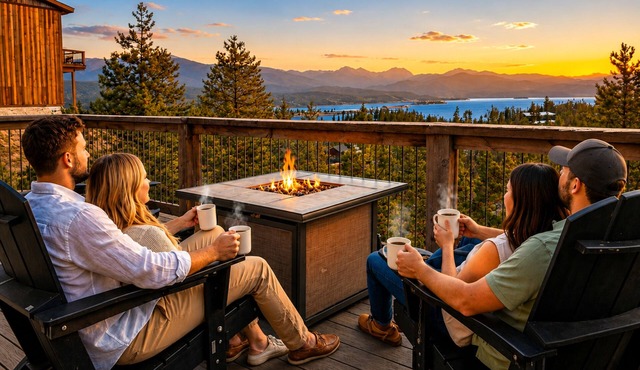 Luxe Summer Chalet: Epic Lake Views, Cinema & Gym - 8 Min to RMNP + Hot Tub