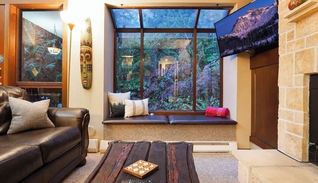 Mt Baker Serene End Unit Wood-Burning Fireplace