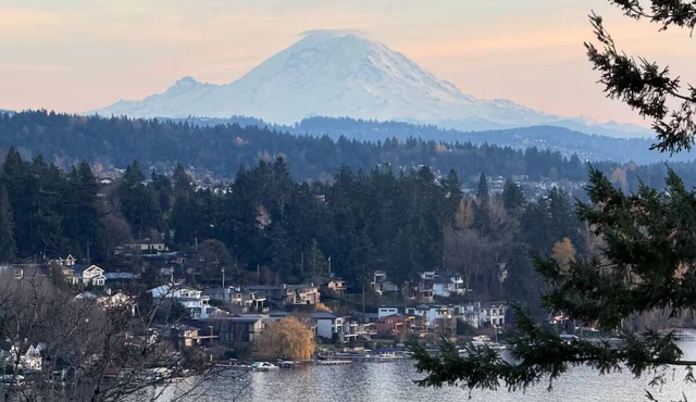 Seattle area Villa-Mt. Rainier, Lake WA pano-views