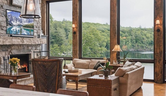 Situated onto the peaceful shores of Trading Bay located on Lake of Bays in Dwight