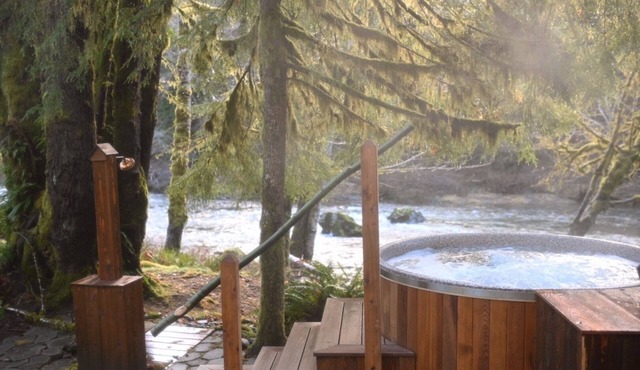 Sol Duc Riverside Retreat: Entire Riverfront Home