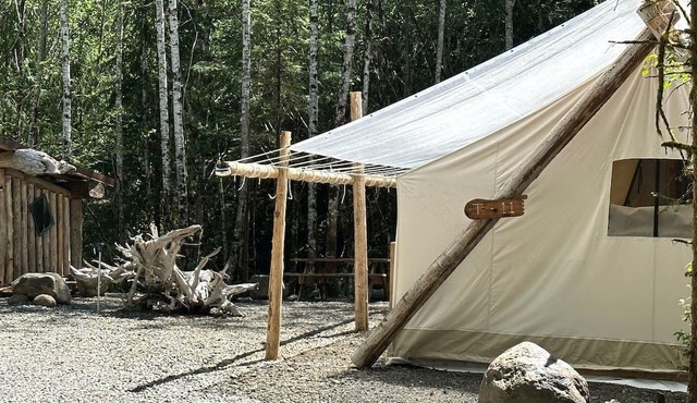 Spacious and Pet Friendly Safari Tent on a Glamping Resort in the Pacific Northwest, WA