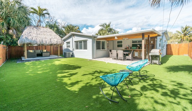 Tiki Hut | BBQ | Turfed, private yard & Updated Home