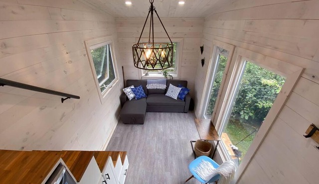 Tiny Delight Tiny House With Own Beach & Waterfall 7km To Inverness Cape Breton in Mabou