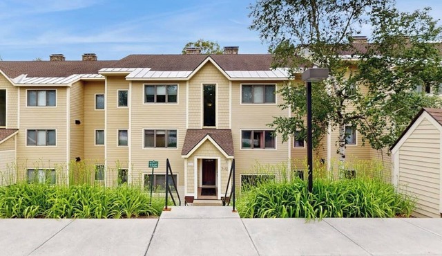Updated ground floor condo w/patio, fireplace, ski locker, door to door shuttle