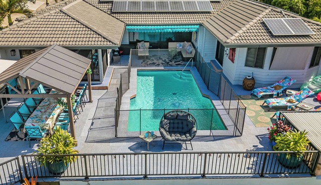 Wailea Luxurious Tropical Home w/Heated Pool, 5min to Wailea Beach, Mini Split