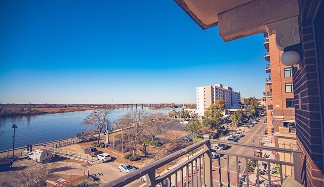 WSR-12 Riverfront balcony views.