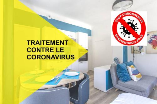 Zen Studio Les Thermes - Challes Centre - Parking in Challes-les-Eaux