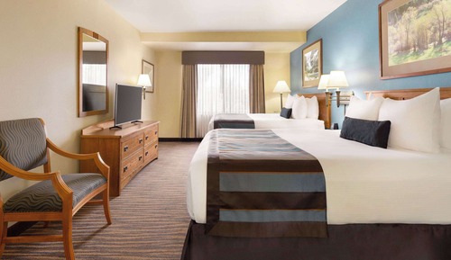 Room, 2 Queen Beds, Non Smoking, Refrigerator & Microwave